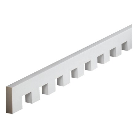 Ekena Millwork 3 1/16"W x 1 5/8"T/S x 1"P, 12' 2 1/4"Length, Dentil Moulding MLD354-12